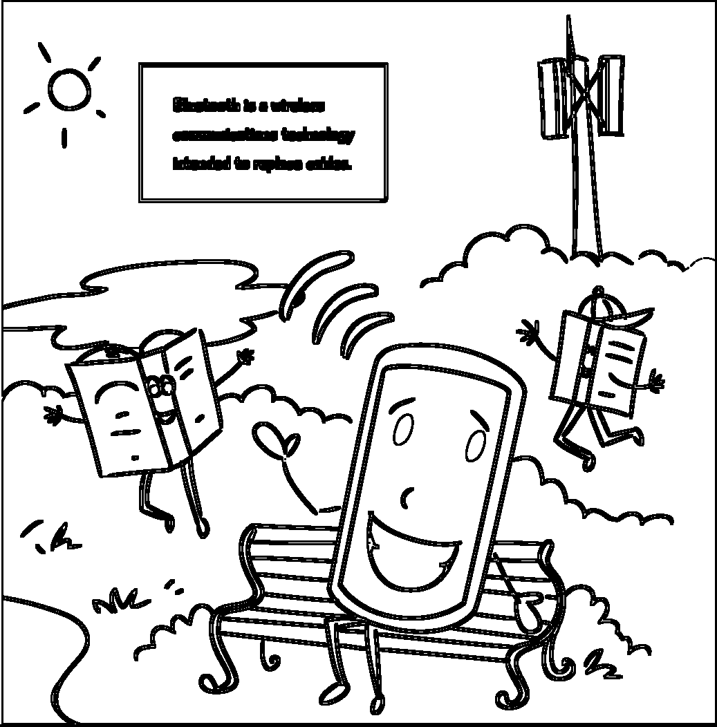 Bluetooth printable coloring page