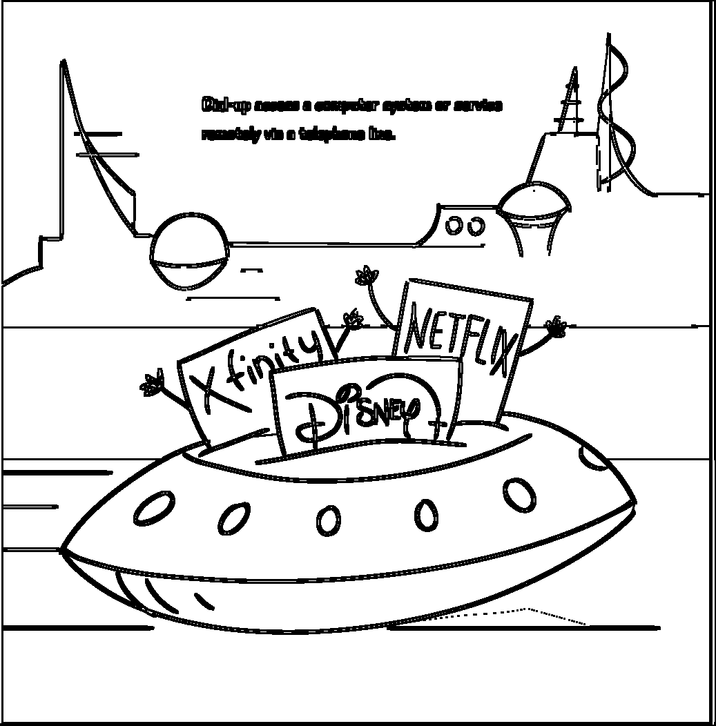 Dial-up Definition printable coloring page