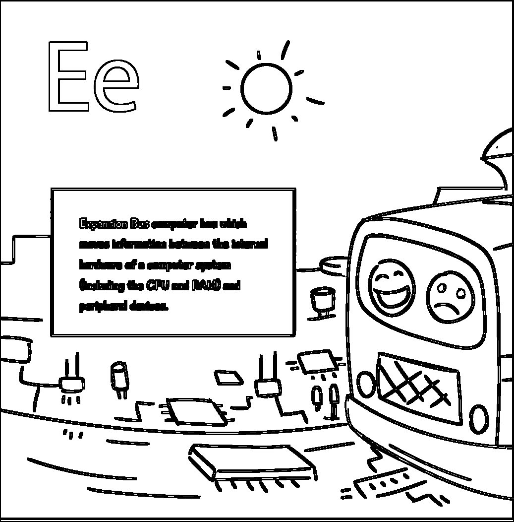 Expansion Bus printable coloring page