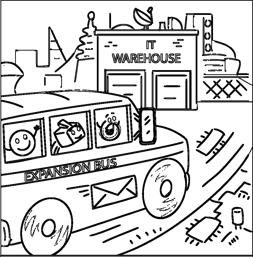IT Warehouse: Expansion Bus printable coloring page