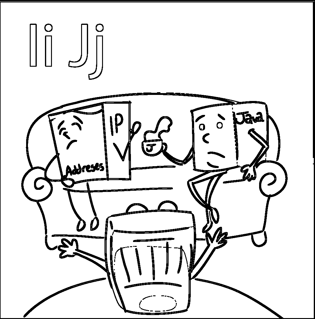 Internet / JavaScript printable coloring page