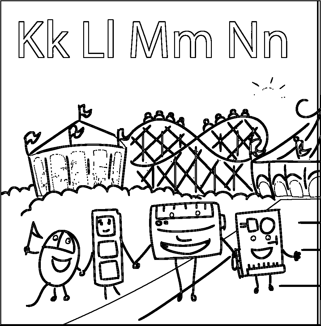 Keyboard / Laptop / Malware / Network printable coloring page