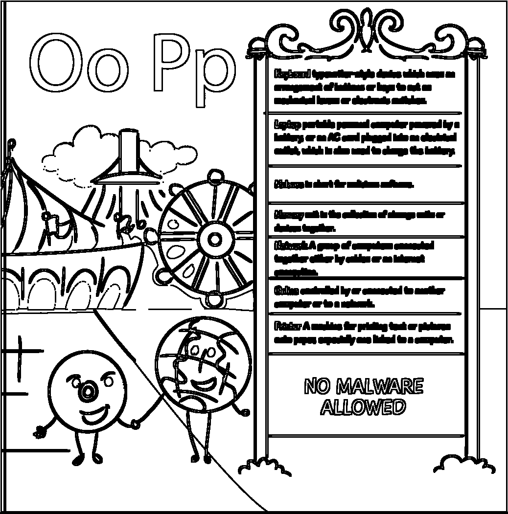 K-P Technology Definitions printable coloring page